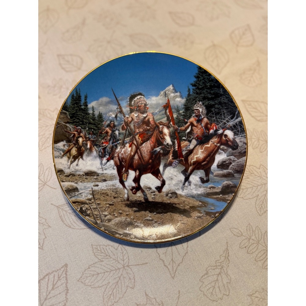 Hamilton Collection Warriors of Savage Splendor Frank McCarthy Plate 1565A 1993